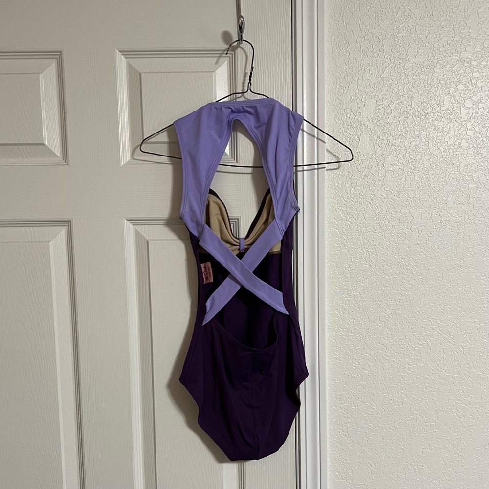 NATALIE Adult Medium two-toned, purple leotard - NWOT